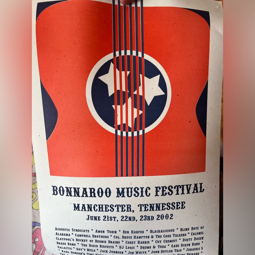 2002 Bonnaroo music festival poster